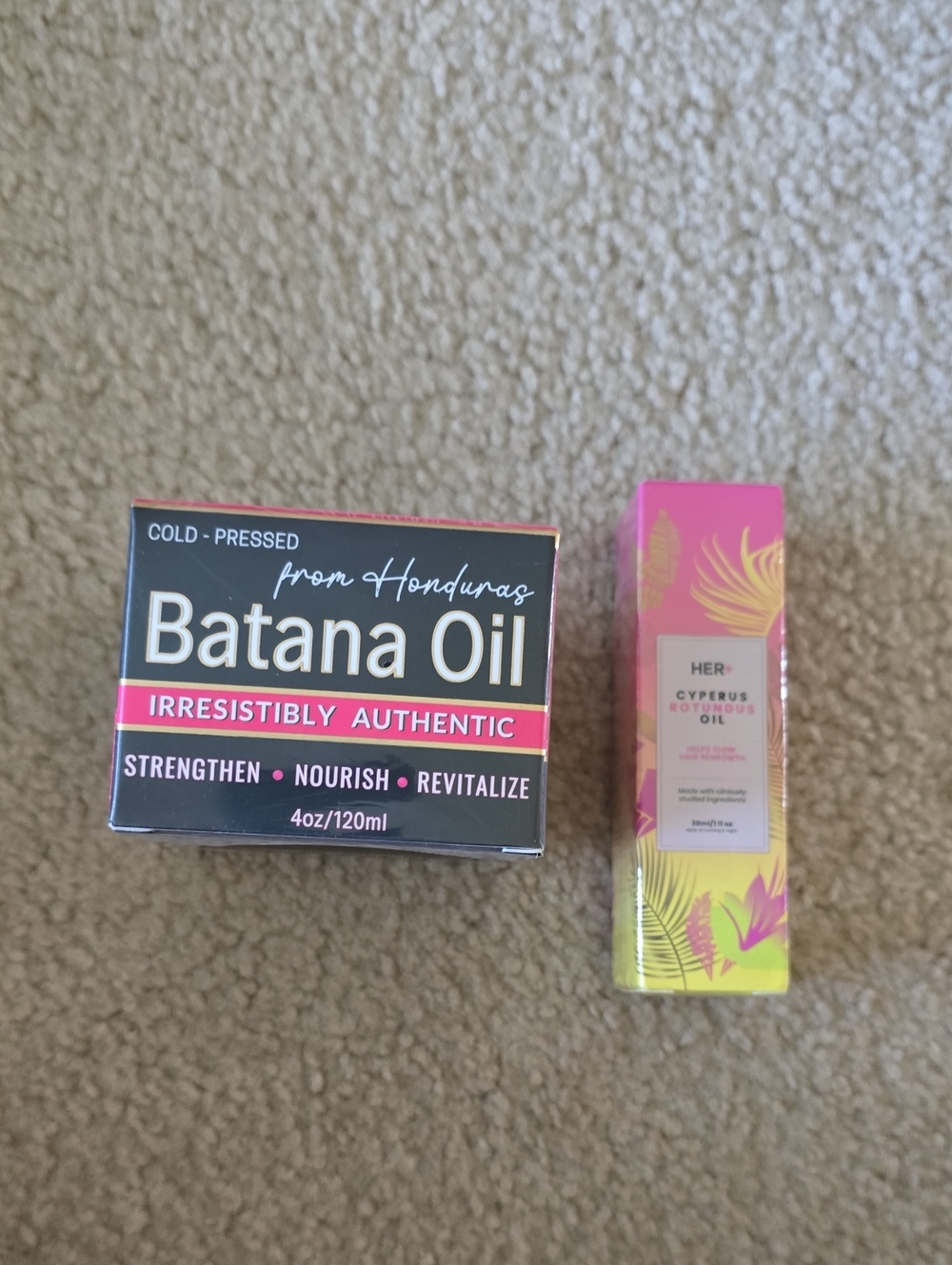 Strengthening Hair Oil - Pink/Black